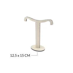 Exhibidor madera MDF » T » para arete 12.5 x 15 CM / x und / Ref-08844