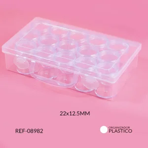 Organizador plástico 22×12,5 x unidad