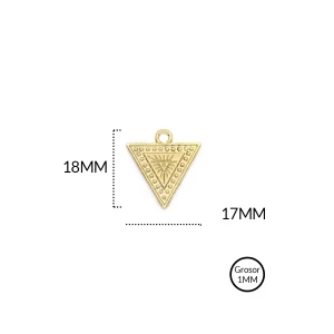 Dije zamak triangulo 17x18mm x3 und