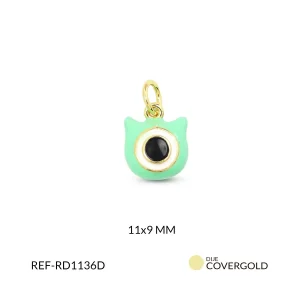 Dije covergold gato 11x9mm x und
