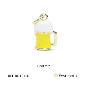 Dije cerveza en covergold 12x8mm x und