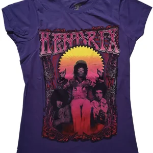 Band Shirts Jimi Hendrix Karl Ferris Wheel Girly T-Shirt Purple