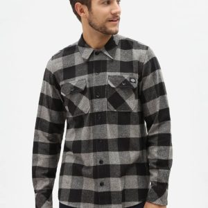 Dickies Men's Sacramento Flannel Shirt Gray