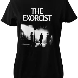Retro Movies The Exorcist Poster Girly T-Shirt Black