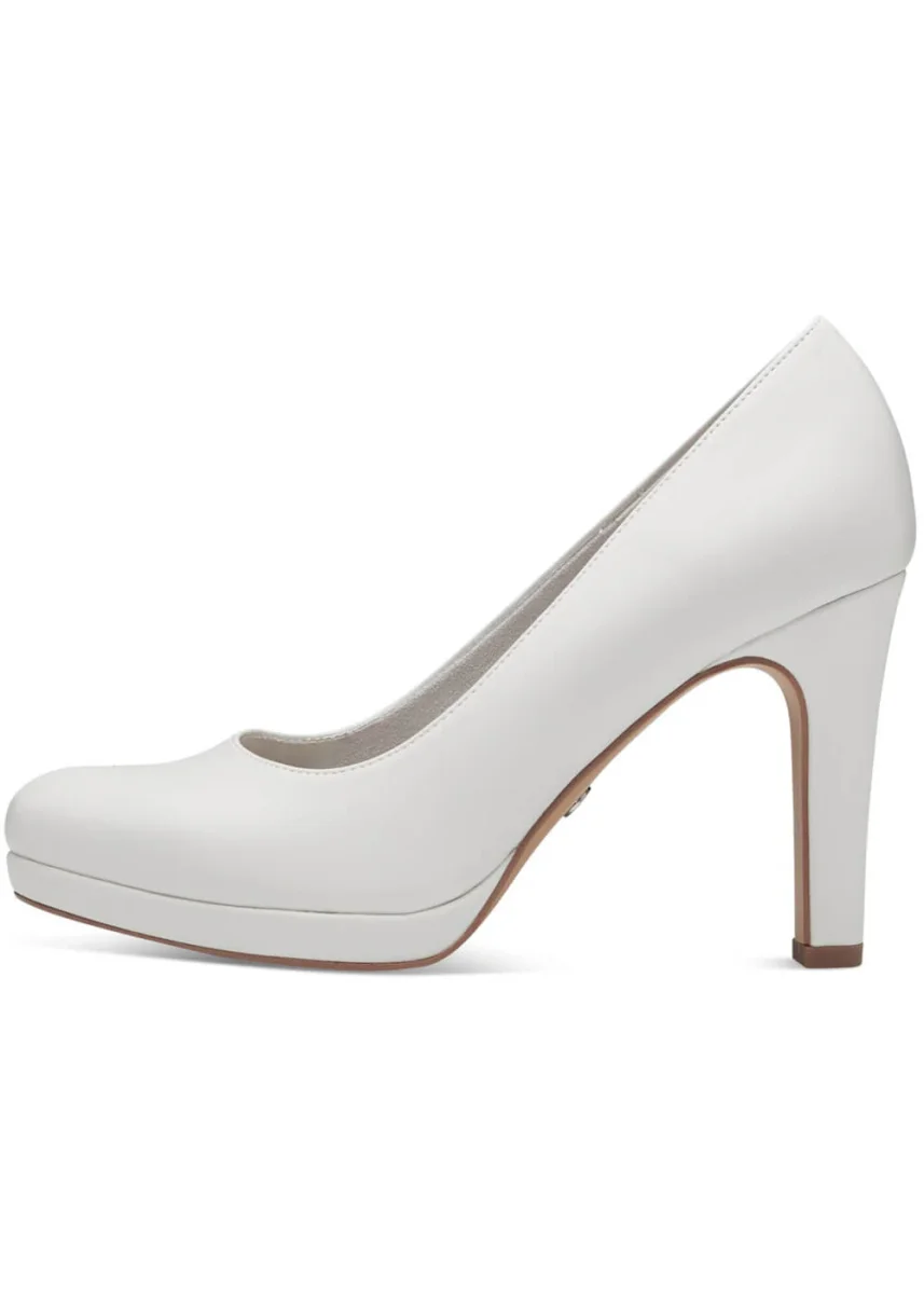 Tamaris Betty Matt 50's Pumps White - Imagen 4