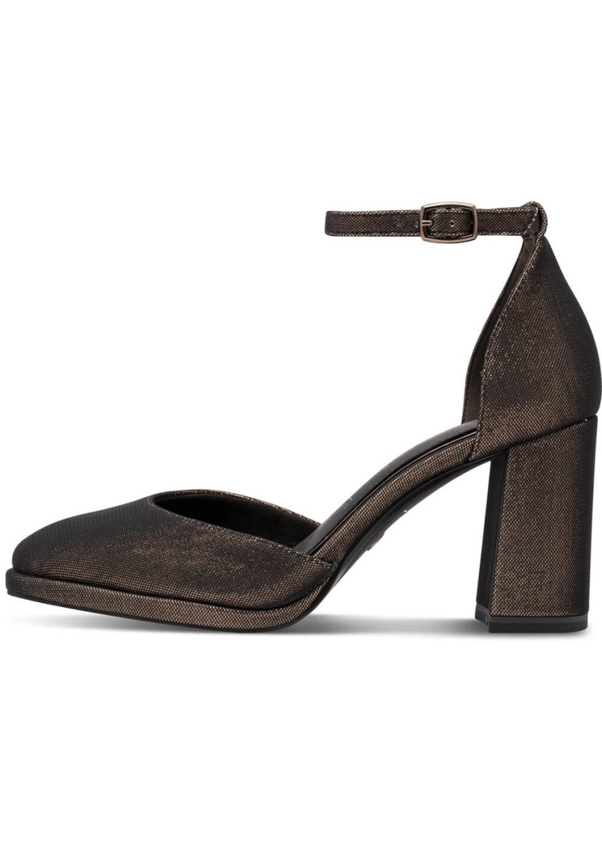Tamaris Farrah Glam Vegan 70's Pumps Copper - Imagen 6